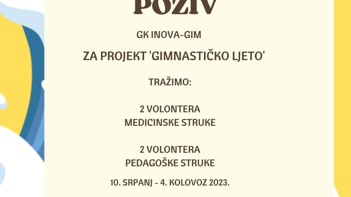 Tražimo volontere!
